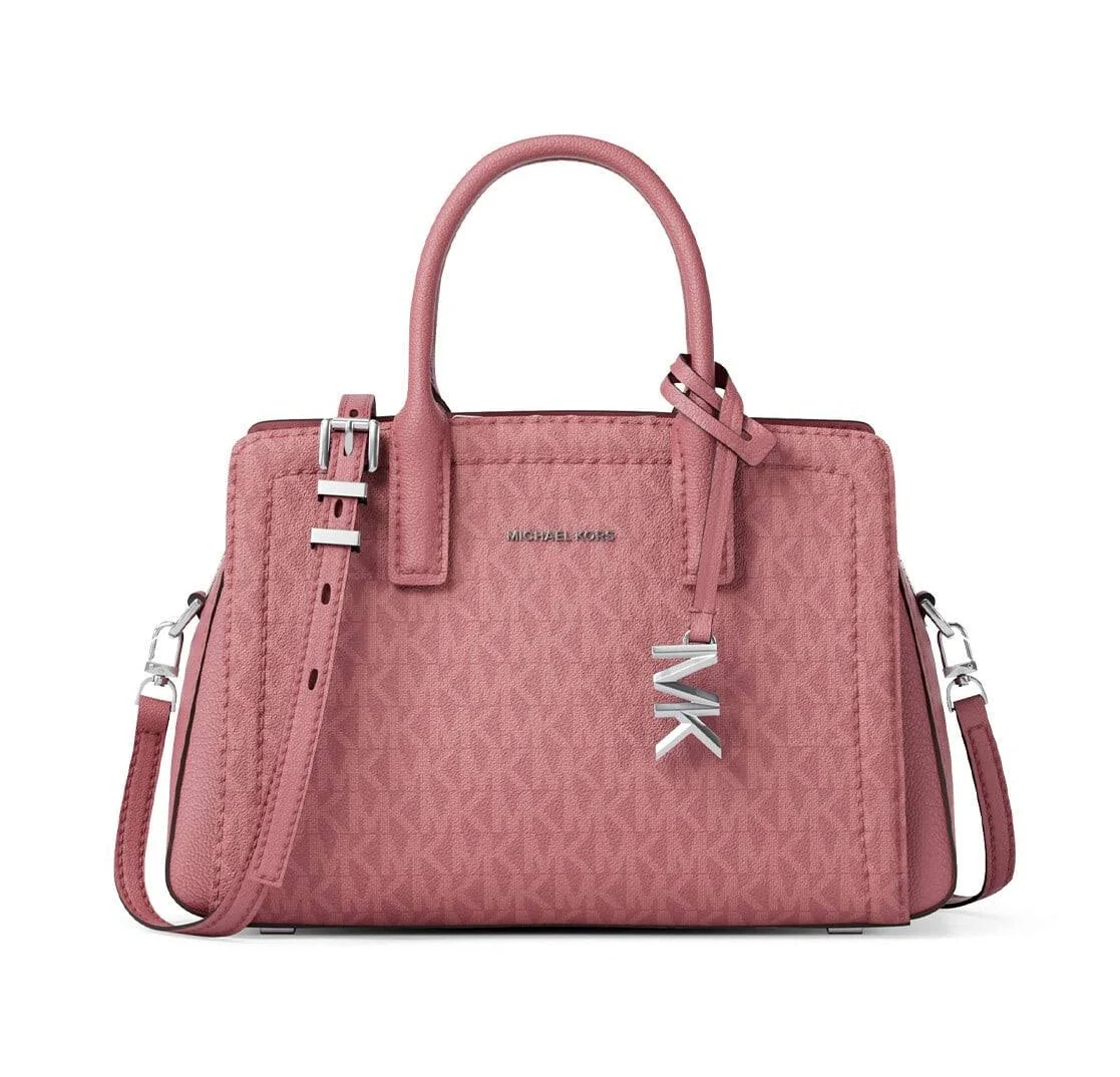 Michael Kors MK Laila Small Signature Logo Satchel