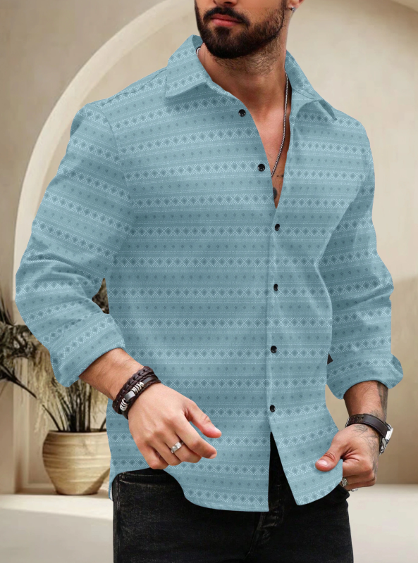 SPOQUE Men Regular Fit Printed Spread Collar Casual Shirt