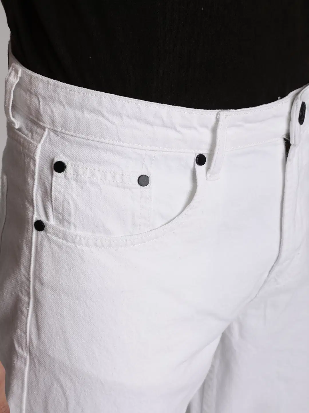 Regular Fit Clean Look Men's Jeans - White ( Pack of 1 )