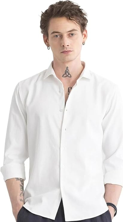 Men’s Pure Cotton Khadie Shirt Regular Fit Casual Formal Wear