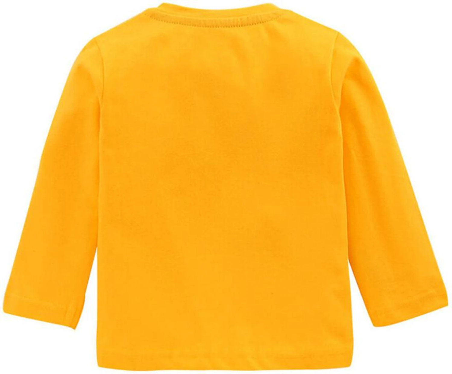 Boys Printed Pure Cotton Regular T Shirt (Orange, Pack of 1)