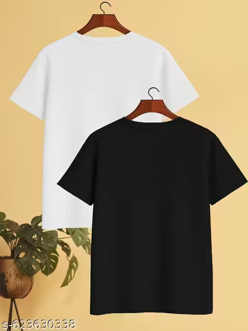 Solid Design Round Neck Tshirt Combo For Men