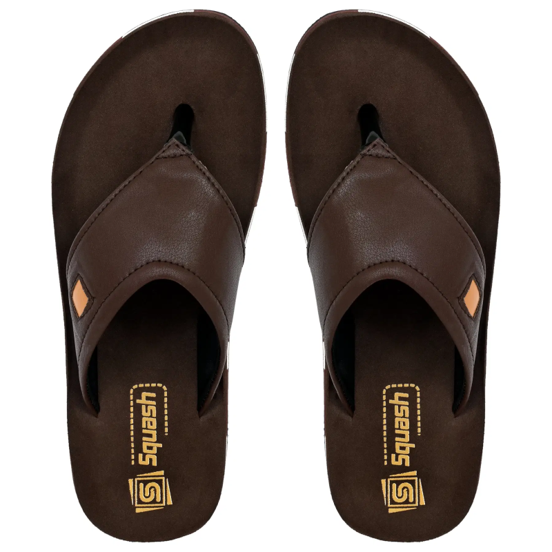 Brown Men's Thong Flip Flop