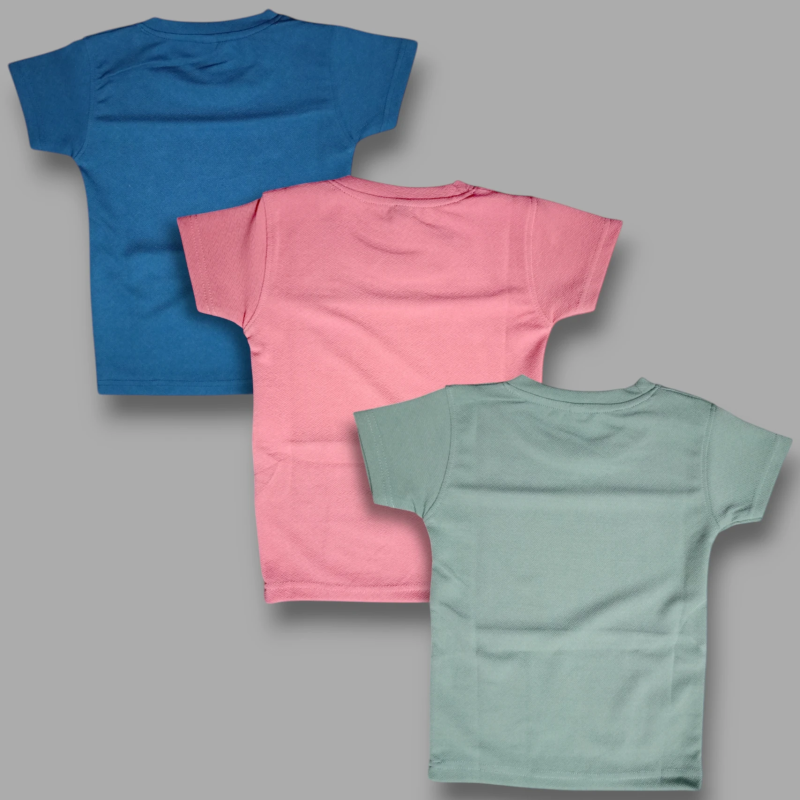 Boys Striped Cotton Blend Regular T Shirt (Multicolor, Pack of 3)