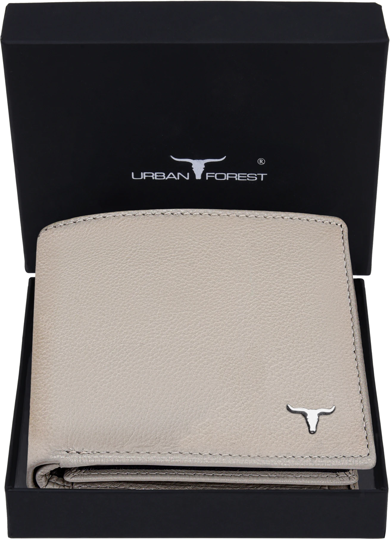 URBAN FOREST Men Casual, Formal, Travel, Trendy Beige Genuine Leather RFID  Wallet (7 Card Slots)
