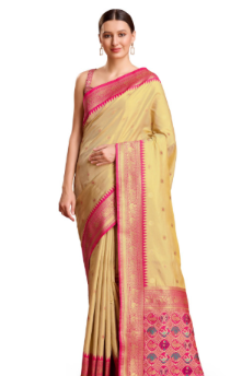 Women's Exquisite Designs With this Regal Rose Pink Patola pallu Banarasi tissue silk saree Comes with Unstitched Blouse piece