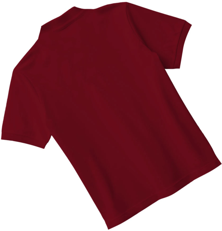Boys & Girls Printed Pure Cotton Regular T Shirt (Maroon, Pack of 1)