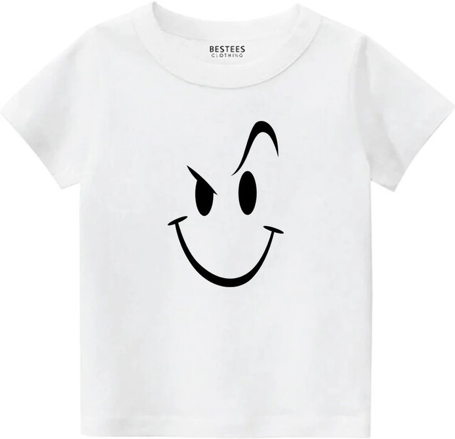 Boys Printed Pure Cotton Regular T Shirt (White, Pack of 1)
