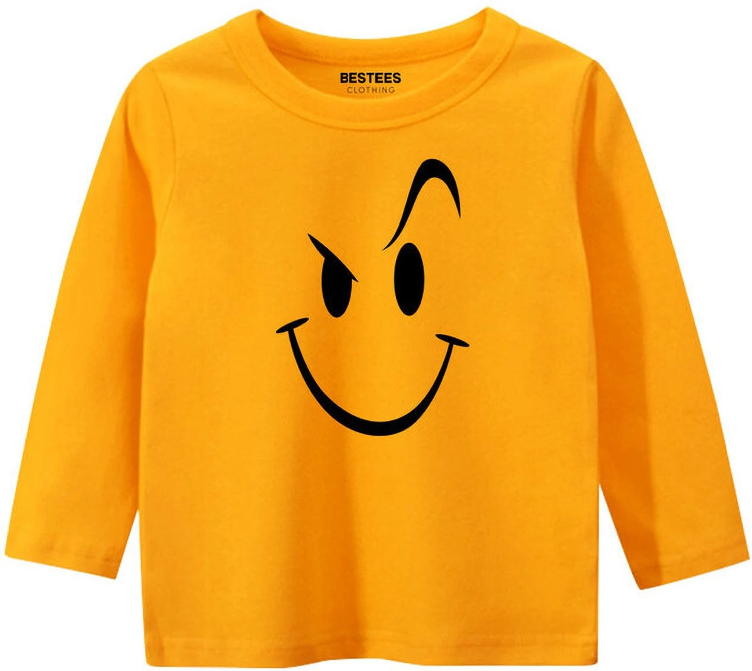 Boys Printed Pure Cotton Regular T Shirt (Orange, Pack of 1)