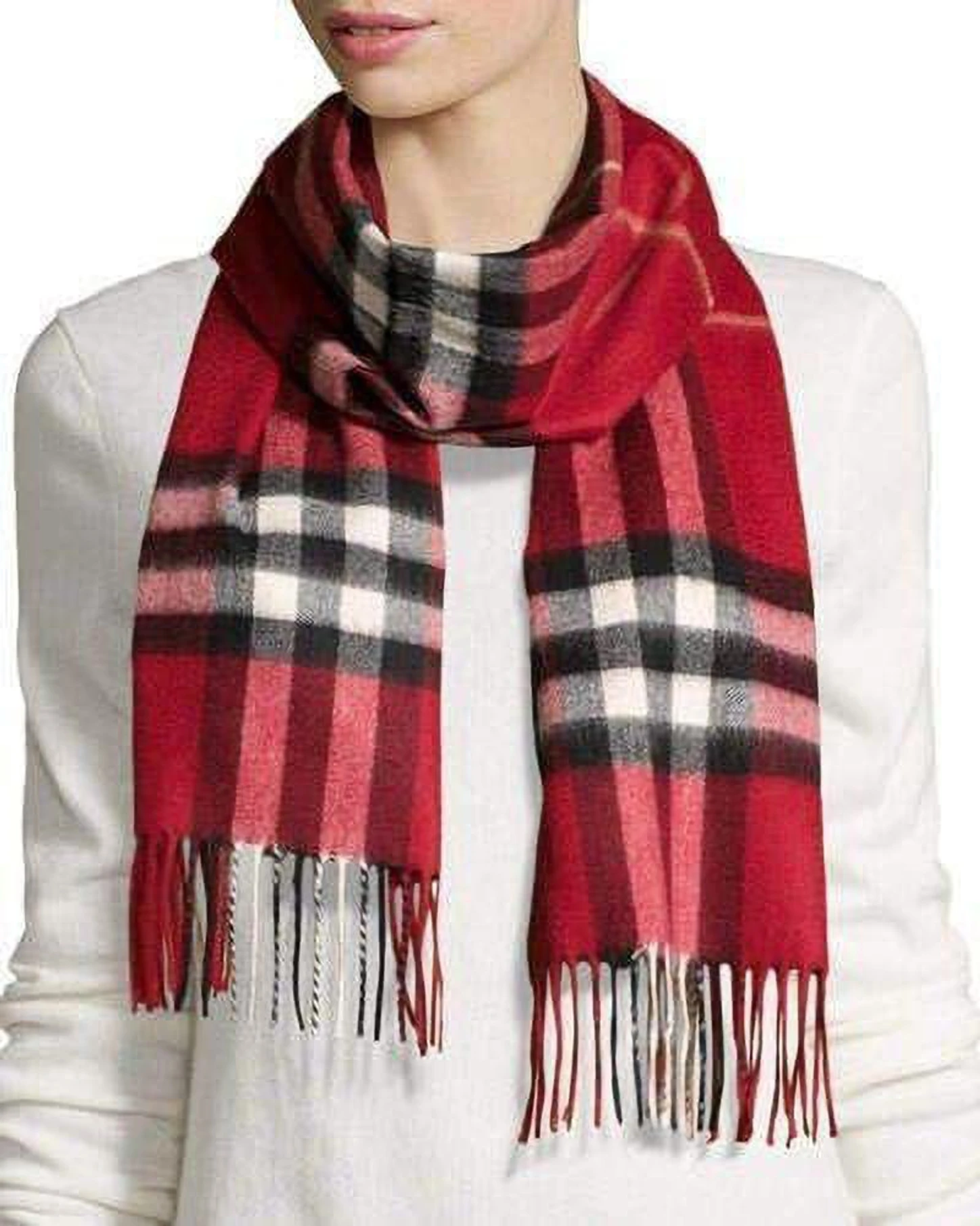CREATURE Checkered Wool Blend Men  Scarf