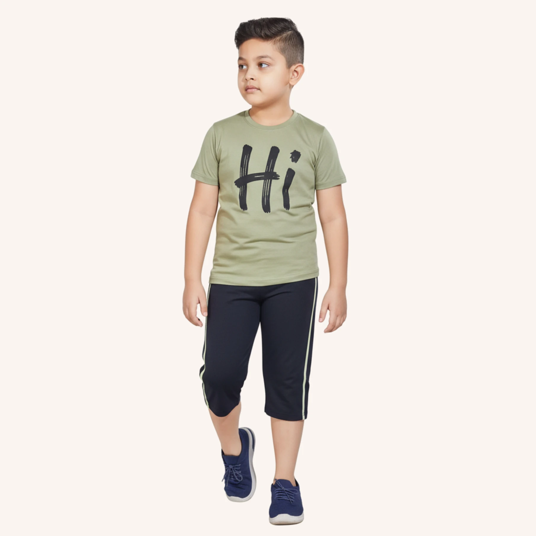 Arsha lifestyle Boys Printed Cotton Kids Nightwear (Green Pack of 1)