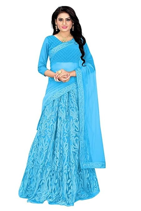 Ambellish Womens Clothy Banarasi Jequard Semistiched Lehenga Choli With Dupatta Set