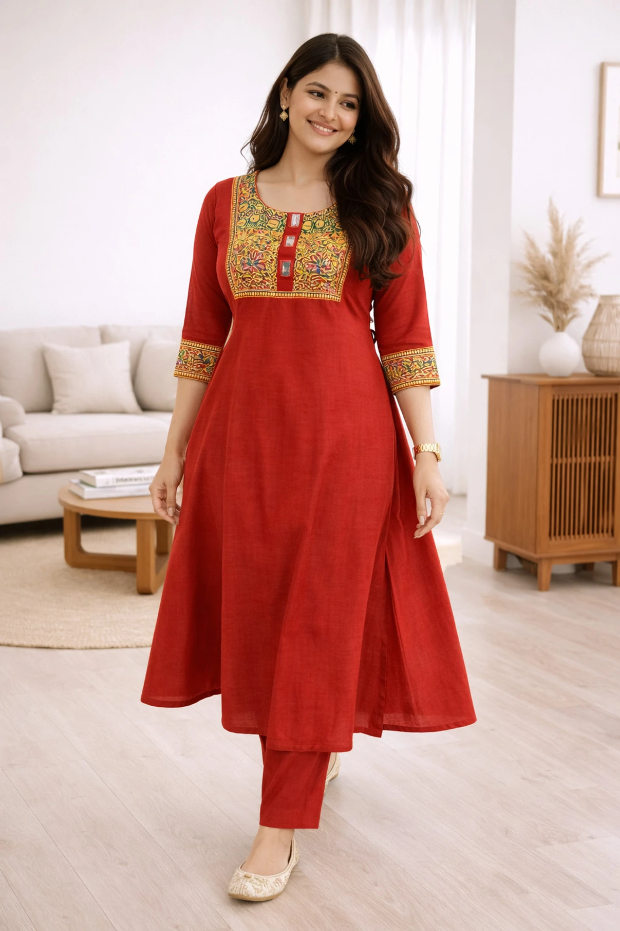 Akshay Fab Women Viscose Rayon Kurta Palazzo Set