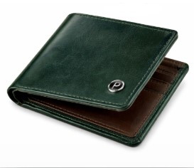 PIRASO Men Green Artificial Leather Wallet - Mini (3 Card Slots)