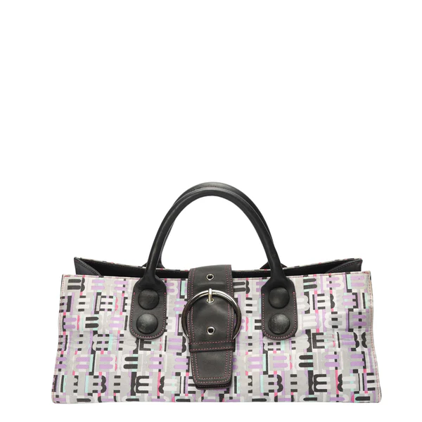 Balenciaga Logo Canvas Multi Colour Satchel