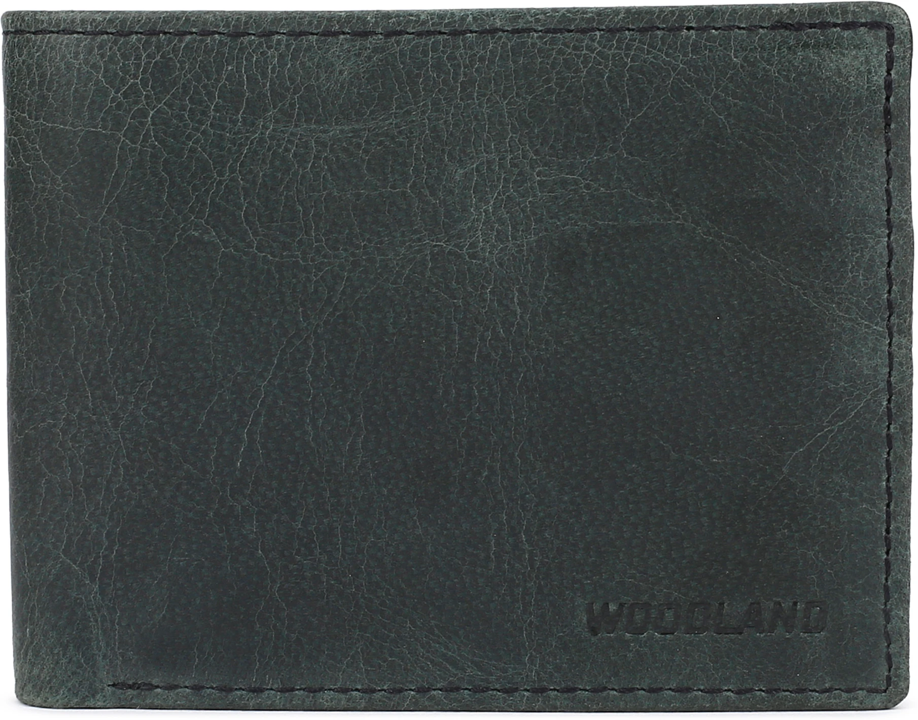 WOODLAND Men Casual Green Genuine Leather Wallet (9 Card Slots)
