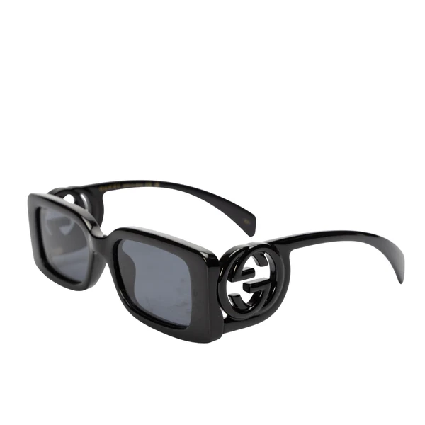 Gucci GG Black Rectangular Frame Sunglasses