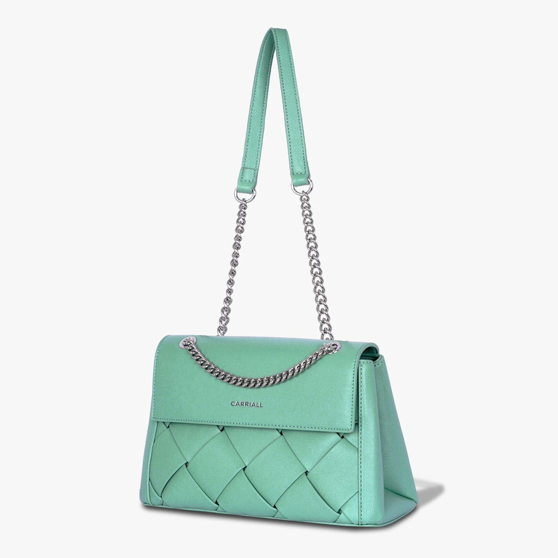CARRIALLCO Women Green Handbag