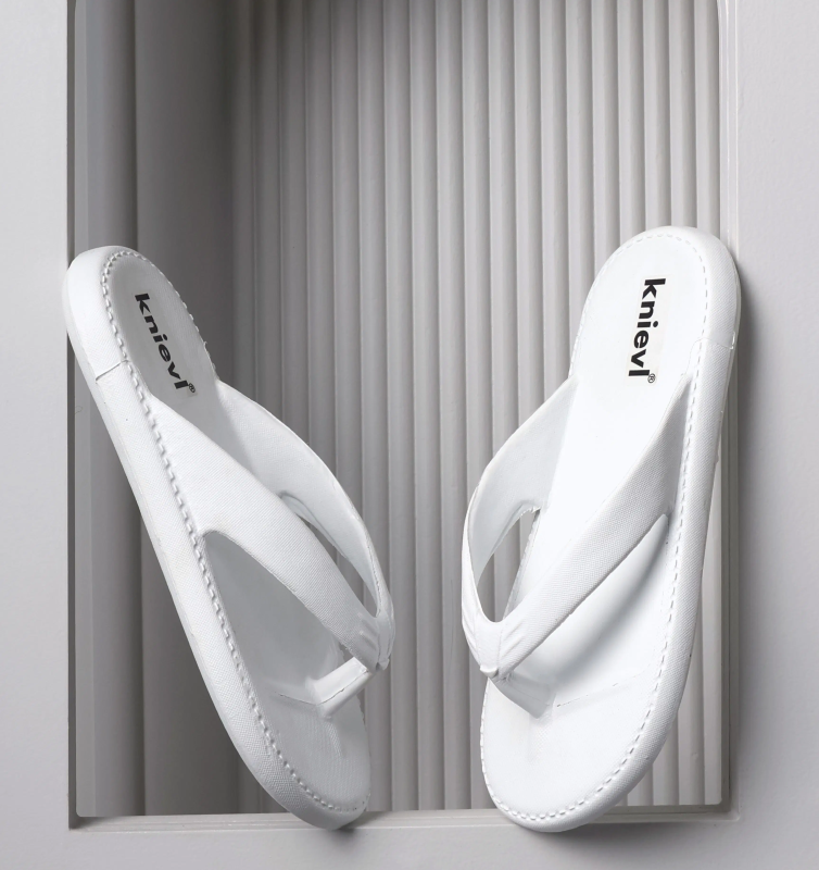 White Men's Thong Flip Flop