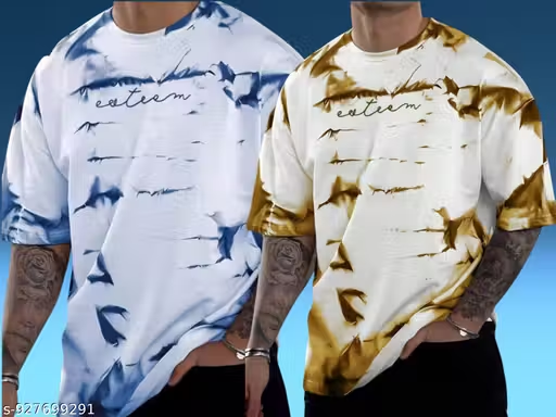 Men's Loose-Fit Graphic Tee Combo | High-Street Fashion 2-Pack.