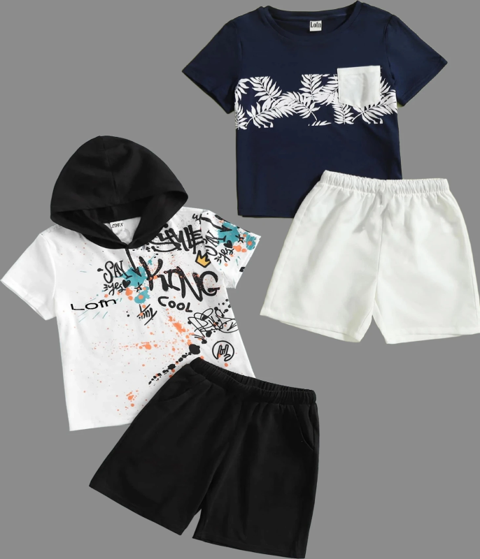Baby Boys & Baby Girls Casual T-shirt Shorts (Multi)