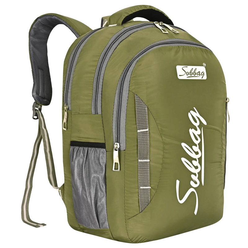 30 Ltrs Polyester Backpack *For Boys & Girls ( Khaki )