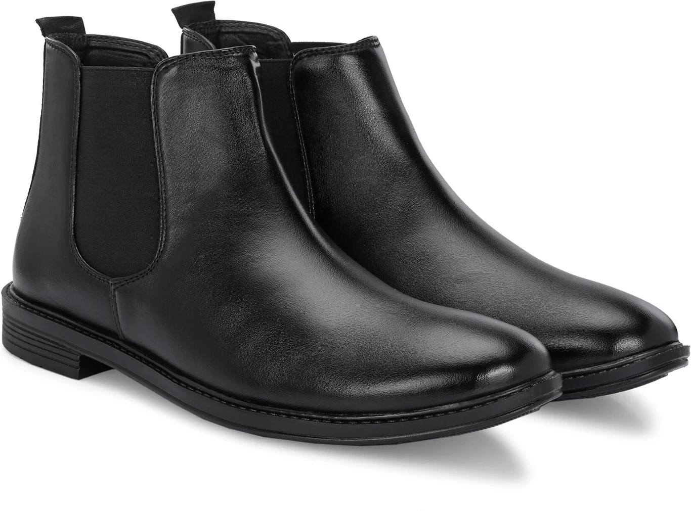 Synthetic Leather Lightweight Comfortable Trendy Walking Outdoor Slip On Chelsea Boots For Men