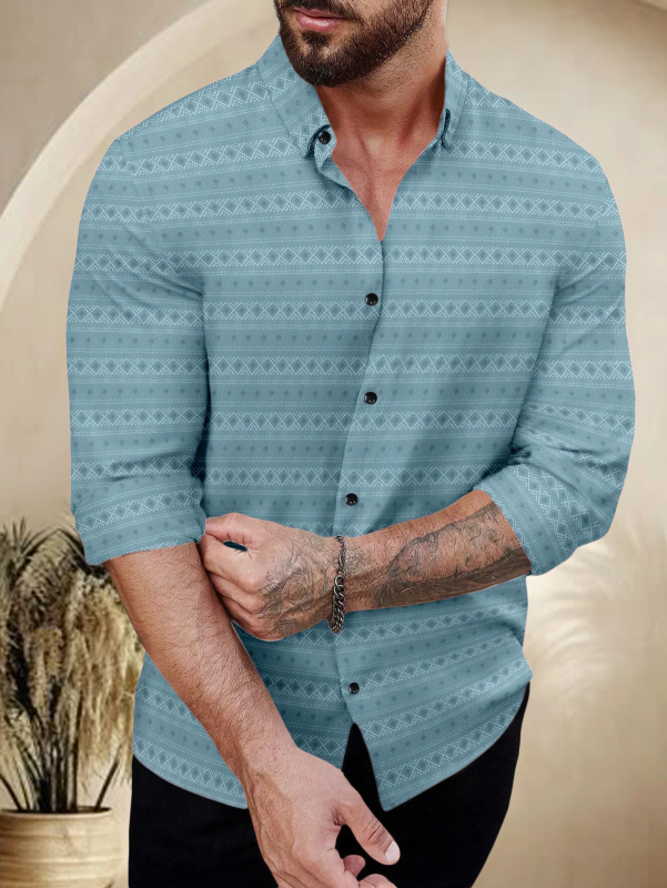 SPOQUE Men Regular Fit Printed Spread Collar Casual Shirt
