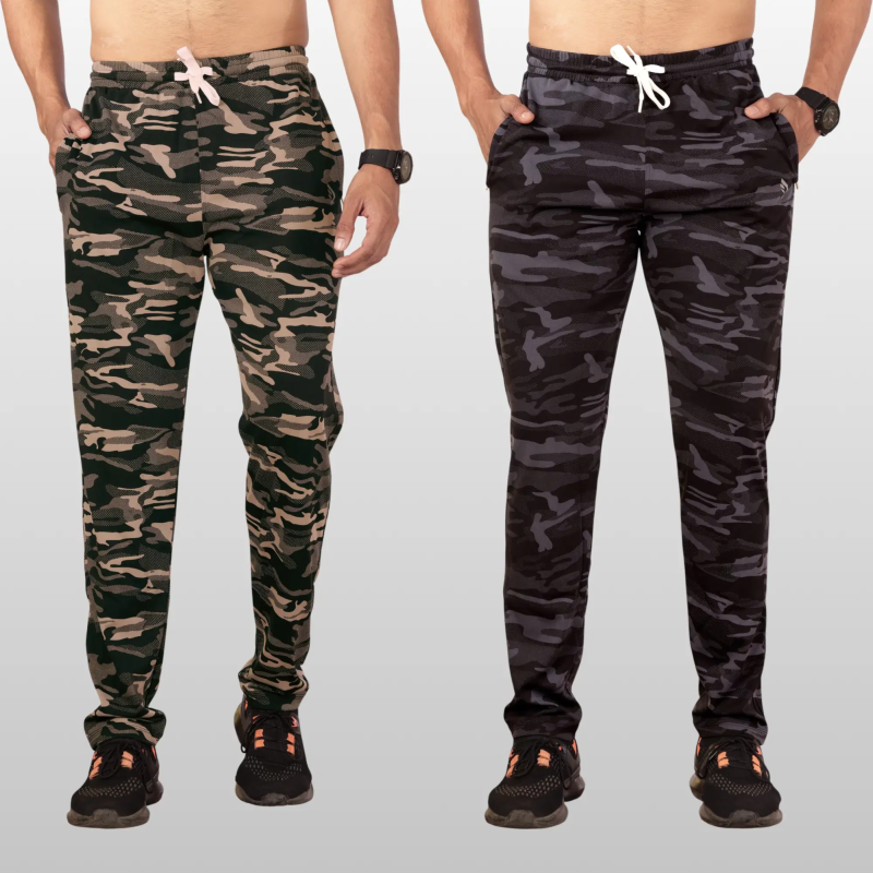 Multicolor Polyester Men's Trackpants