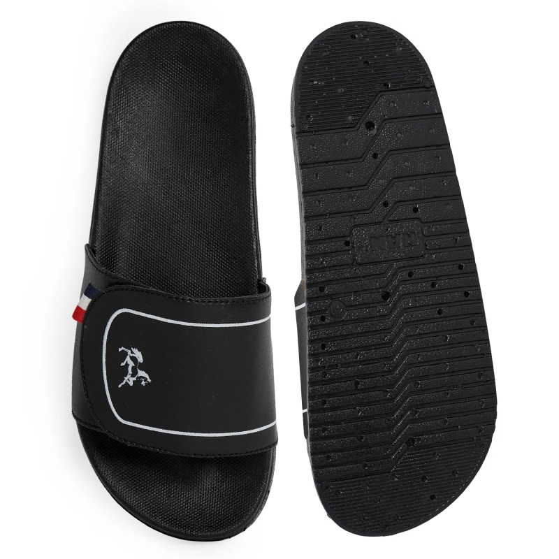 Black Men's Slide Flip Flop