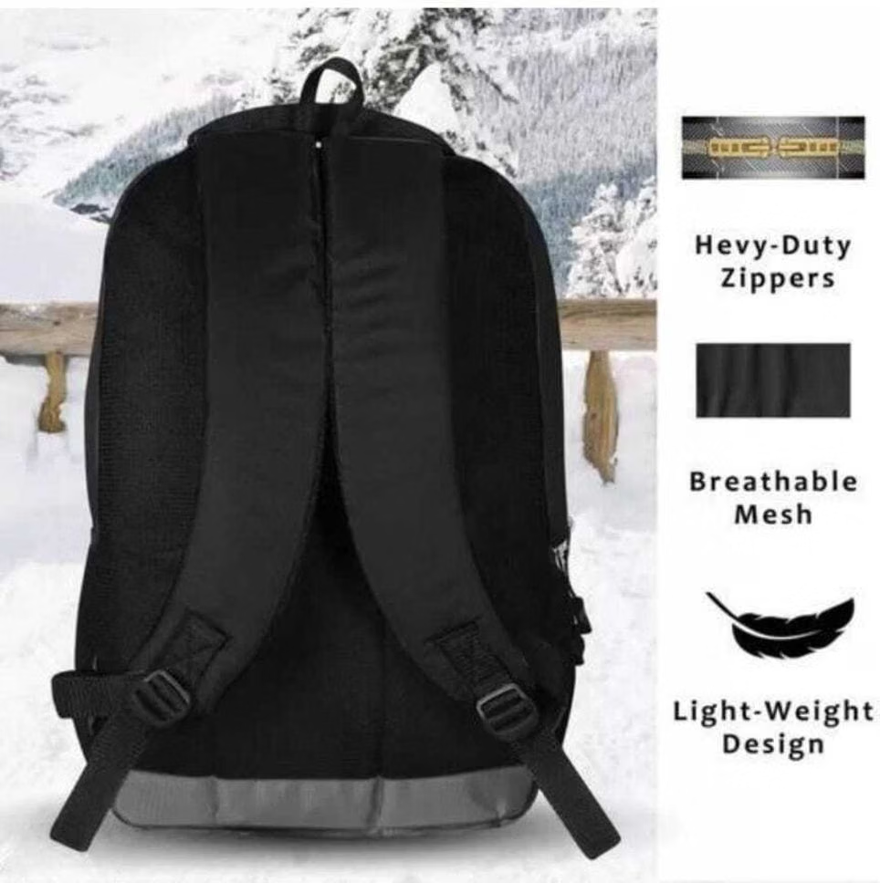 45 Ltrs Polyester Backpack *For Men ( Black )