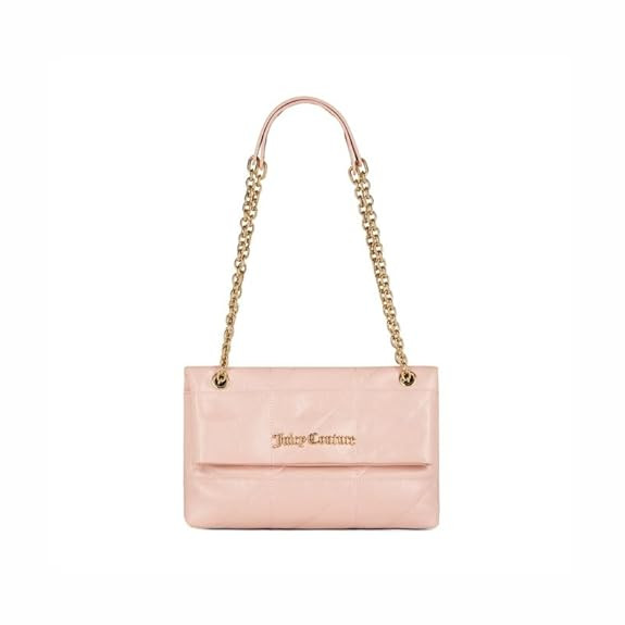 Juicy Couture Women's 'The Quilted Story' Shoulder Bag | Luxury Pu Quilted Handbag With Secure Flap & Snap Closur