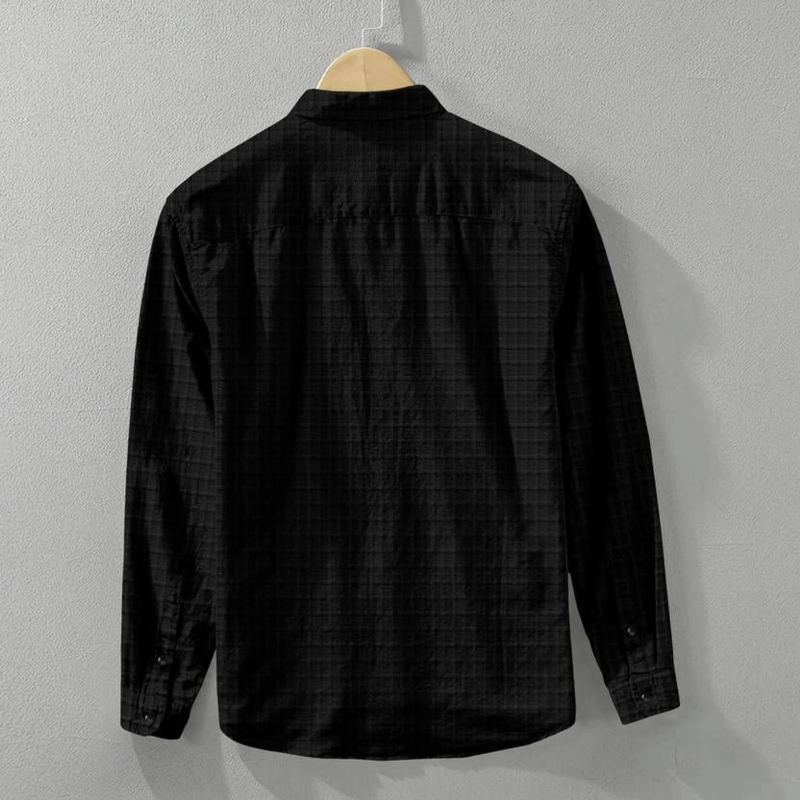 Men Regular Fit Checkered Spread Collar Casual Shirt
