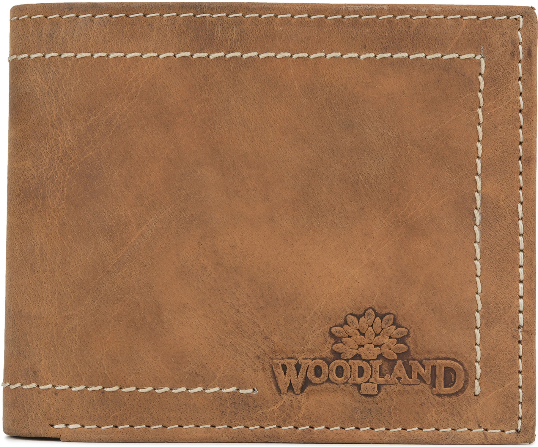 WOODLAND Men Casual Tan Genuine Leather Wallet (9 Card Slots)