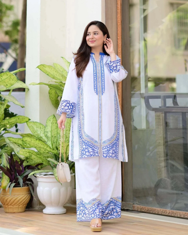 Crally Tunic Palazzos Co-ords Set